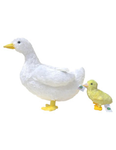 Pato de Peluche Adore 34 cm con Patito - Alta Calidad