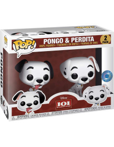 Funko Pop! 101 Dálmatas Pongo y Perdita 2 Pack Vinilo 2