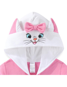 Sudadera con Cremallera Disney Marie la Gata Rosa Niñas 4-10 2
