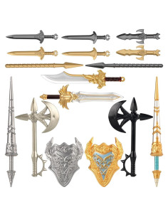 Accesorios de Armas Medievales DR.TONG 16PCS para Figuras 4.5cm
