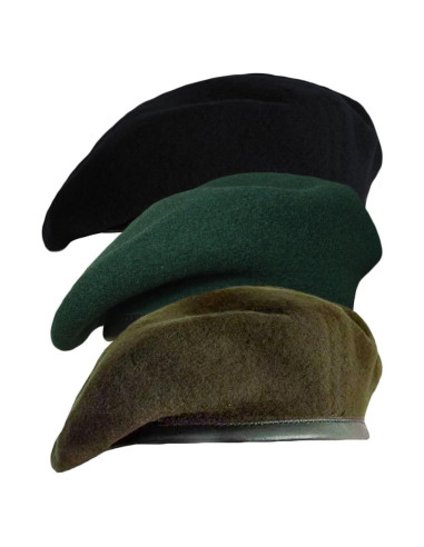 Boina Militar Gajaous para Hombre y Mujer - 100% Lana Ajustable