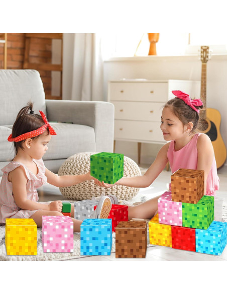 24 Mini Cajas de Sorpresa Pixel para Fiesta de Cumpleaños