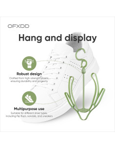 Soporte de Secado de Zapatos OFXDD Doble Gancho 3 Pcs 2