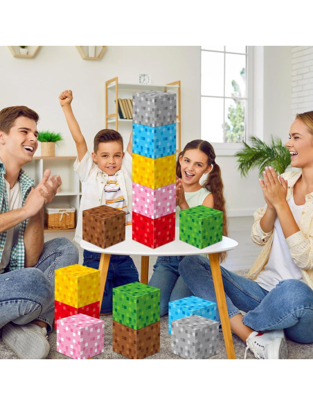 24 Mini Cajas de Sorpresa Pixel para Fiesta de Cumpleaños