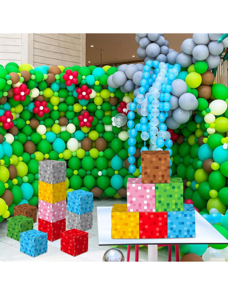 24 Mini Cajas de Sorpresa Pixel para Fiesta de Cumpleaños