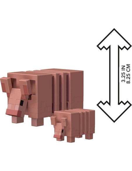 Juego de Figuras de Acción Mattel Minecraft Armadillo 8.26 cm