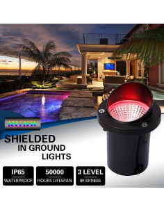 Luces de Pozo RGBW EAGLOD 10W 8 Paquete para Jardín 2