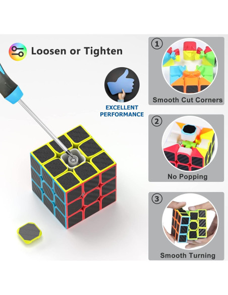 Conjunto de Cubos de Velocidad Vdealen 2x2 y 3x3 - Juguetes de Rompecabezas