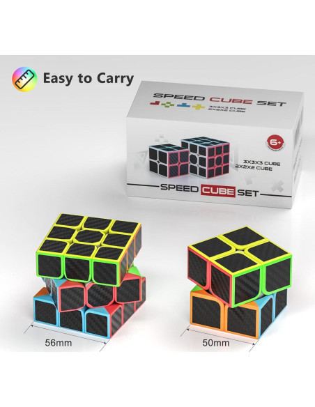 Conjunto de Cubos de Velocidad Vdealen 2x2 y 3x3 - Juguetes de Rompecabezas
