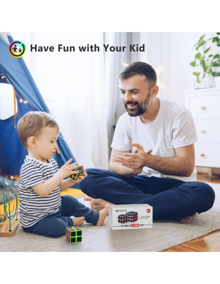 Conjunto de Cubos de Velocidad Vdealen 2x2 y 3x3 - Juguetes de Rompecabezas