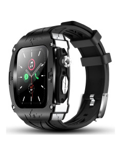 Funda de metal de lujo GLuYuan para Apple Watch 44mm 45mm