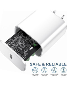 Cargador Rápido USB C 20W para iPhone 14/13/12 - 2 Pack 2