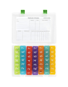 Organizador Semanal de Pastillas e-Pill 7x7 Multicolor 2