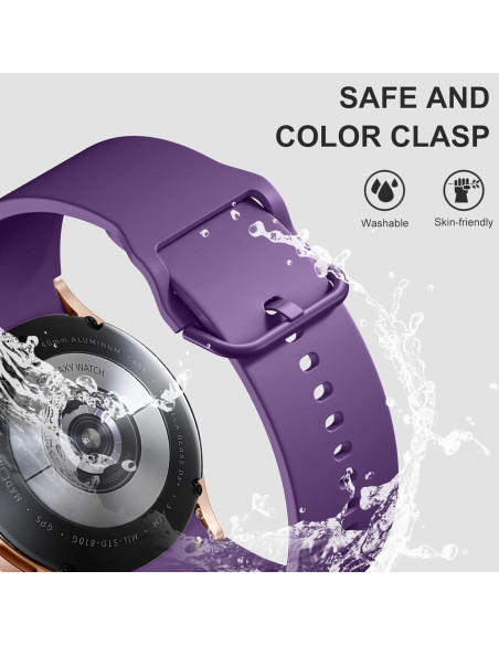 Lerobo 5 Pack Bandas Silicona para Galaxy Watch 7 6 5 4 40mm 44mm