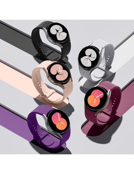 Lerobo 5 Pack Bandas Silicona para Galaxy Watch 7 6 5 4 40mm 44mm