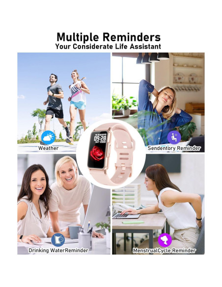 Reloj Inteligente Bestinn de Fitness Rosa 1.47" Monitoreo Salud