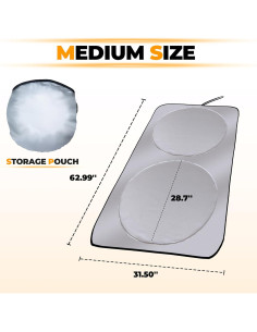 Sombra para Parabrisas Deutusacc D-WSM 160x80 cm Reflectante 2