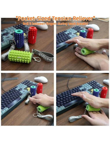 Llave de masaje GXFCODA mini rodillo de espuma verde