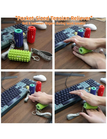 Llave de masaje GXFCODA mini rodillo de espuma verde