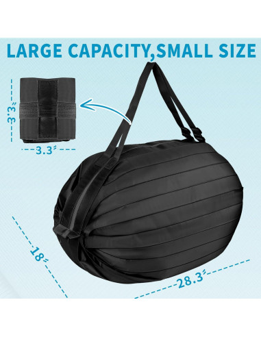 Bolsa de Compras Plegable Yonage Oxford 15 kg 72.1x45.7 cm