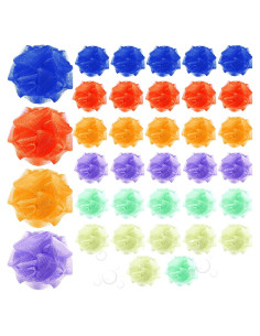 Esponjas de Ducha Loofah Raiten 36 Pack Colores Asortidos 7.62 cm