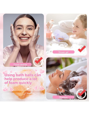 Esponjas de Ducha Loofah Raiten 36 Pack Colores Asortidos 7.62 cm