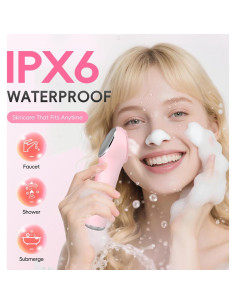 Cepillo Facial de Limpieza Prooral SK0310, Silicona Recargable 2 en 1 2