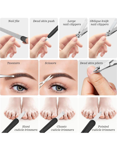 Juego de Manicura y Pedicura Sopolise 10 Piezas Verde Claro