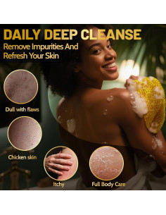 Esponja Exfoliante de Red Africana JieLiLeHome 81cm 3 Colores 2