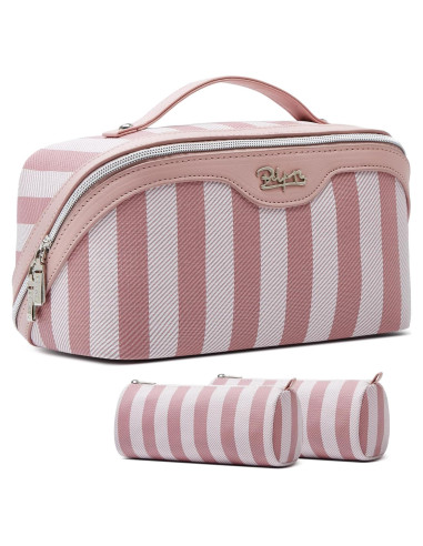 Bolsa de Maquillaje de Viaje BOYATU Rosa - Set 3 Bolsas Cosméticas