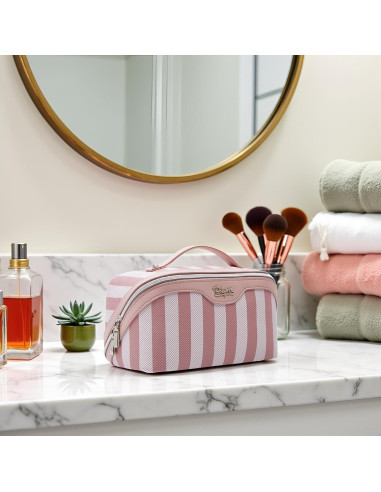 Bolsa de Maquillaje de Viaje BOYATU Rosa - Set 3 Bolsas Cosméticas