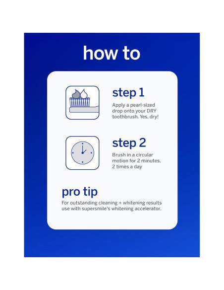 Kit Blanqueamiento Dental Supersmile - Pasta + Cepillo Seco