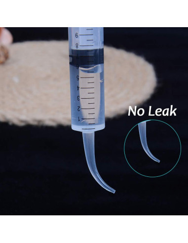 Paquete de 20 Jeringas Dentales Desechables 12ml Punta Curvada