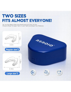 Protector Bucal Anti-Rechinado REROLO - 2 Tamaños, Reutilizable 2
