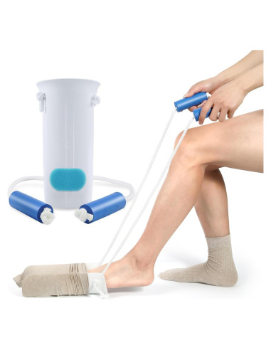 Ayuda para Ponerse Calcetines Kekoy - Blanco, 10.2 cm