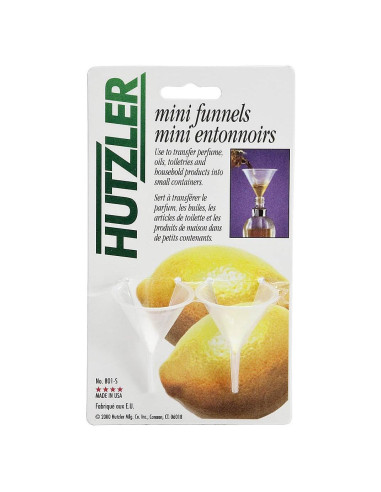 Embudo Mini Hutzler Set de 2 Plástico 60ml Colores Variados
