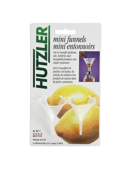 Embudo Mini Hutzler Set de 2 Plástico 60ml Colores Variados