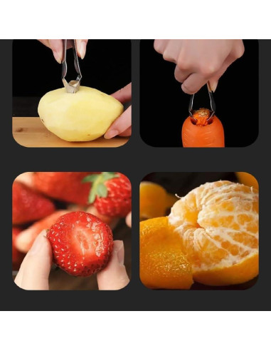 Clip Removedor de Tallos Juroicessry - Mango Acero Inoxidable