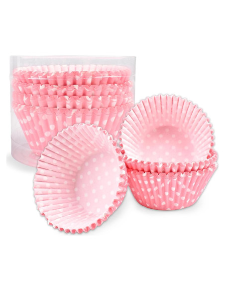 Forros de Cupcake Desechables JEPELUS 100pcs Lunares 5cm