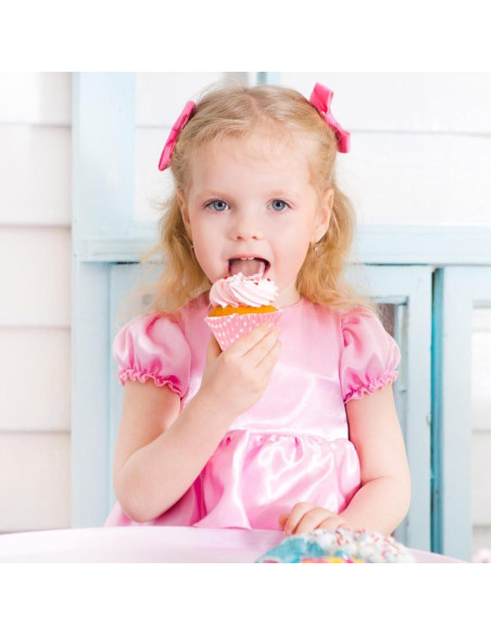 Forros de Cupcake Desechables JEPELUS 100pcs Lunares 5cm