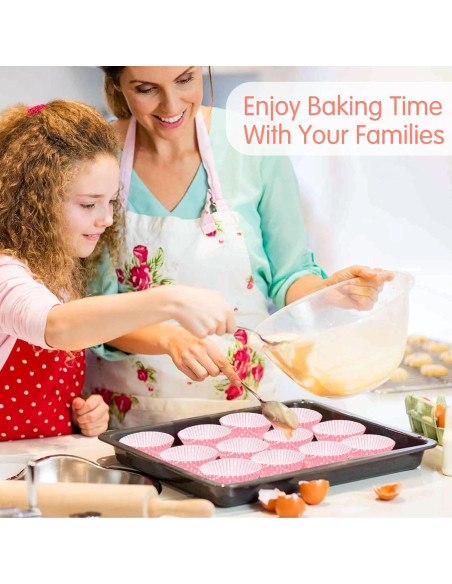 Forros de Cupcake Desechables JEPELUS 100pcs Lunares 5cm