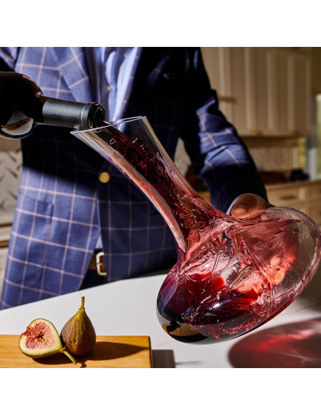 Decantador de Vino Bella Vino 750ml Cristal Soplado a Mano