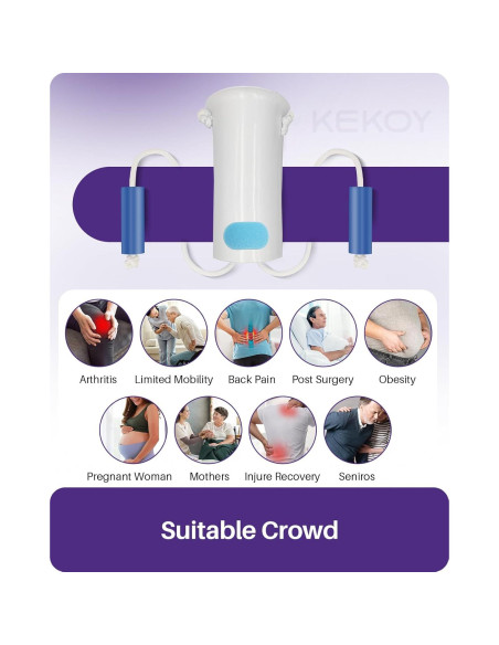 Ayuda para Ponerse Calcetines Kekoy - Blanco, 10.2 cm