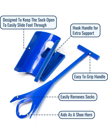 DMI Ayuda para Poner Calcetines y Cucharón para Zapatos