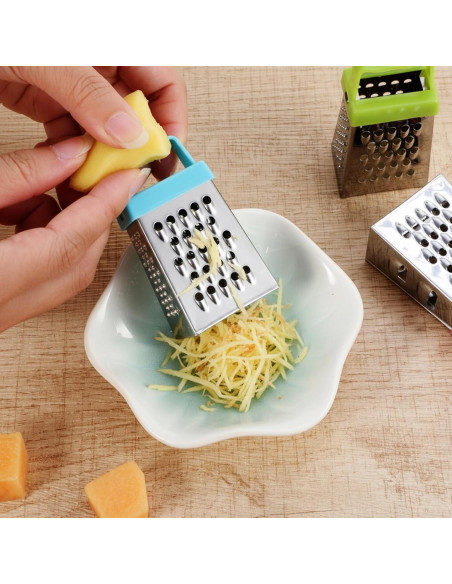 Rallador de Queso de Mano Josojoou 6PCS Acero Inoxidable Rallador de Queso de Mano Josojoou 6PCS Acero Inoxidable