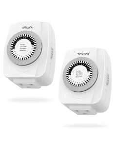 Temporizador Mecánico Tiffcofio 24 Horas Paquete de 2