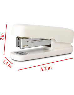 Grapadora de Escritorio YIKANGHENG Blanca 20 Hojas 10.67 cm 2
