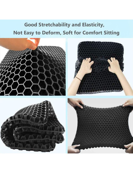 Cojín de Gel para Asientos Helishy Estándar 42x37 cm Transpirable