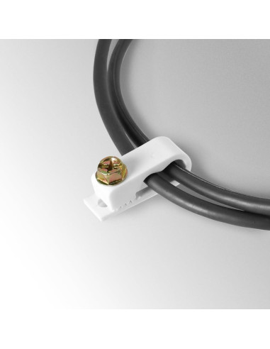 Clips de Tornillo Flexibles Skywalker 100 Unidades Blanco