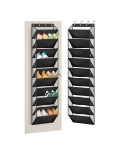 Organizador de Zapatos Colgante AOODA 20 Pares Negro 180 cm